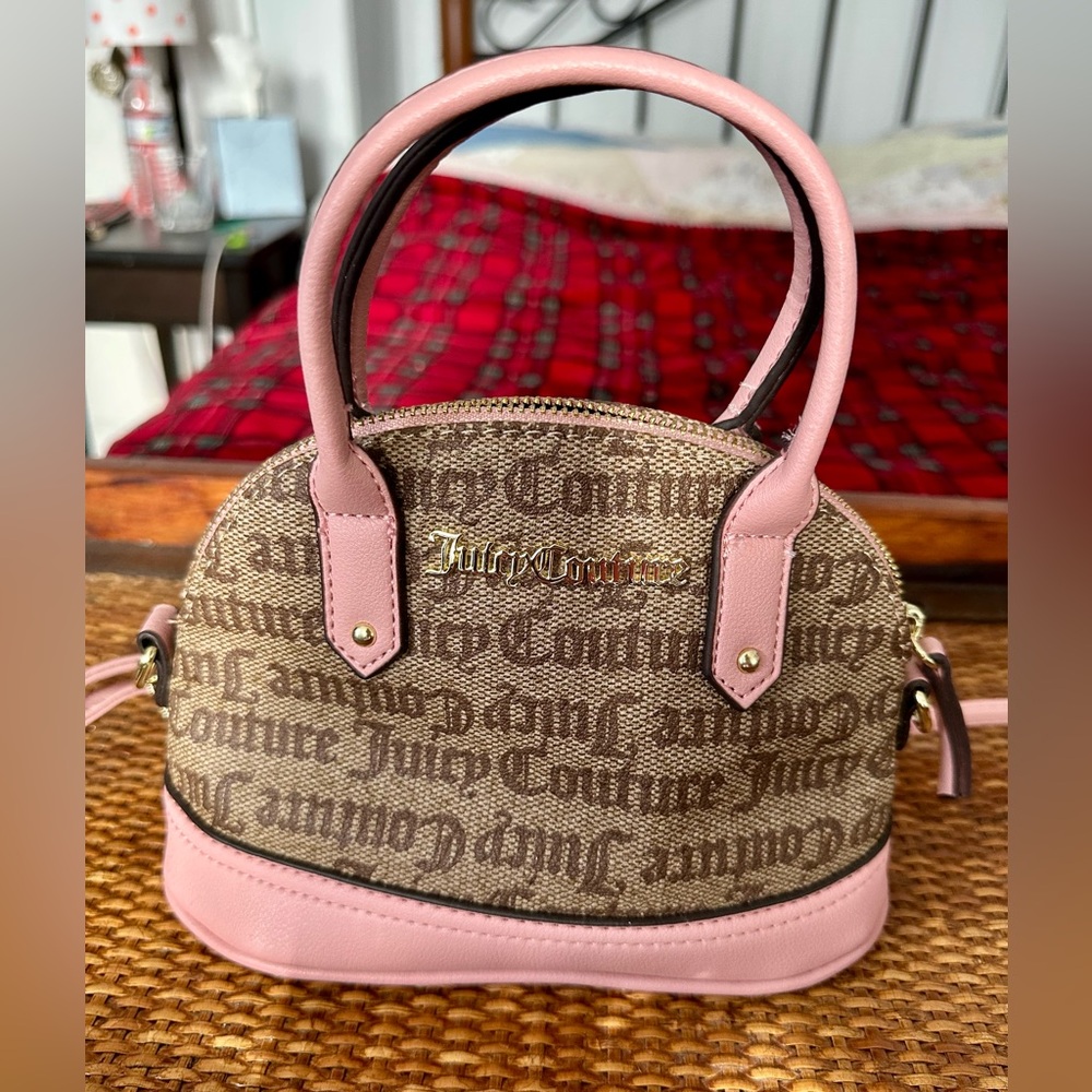 Juicy Couture Pink and Brown mini bag
